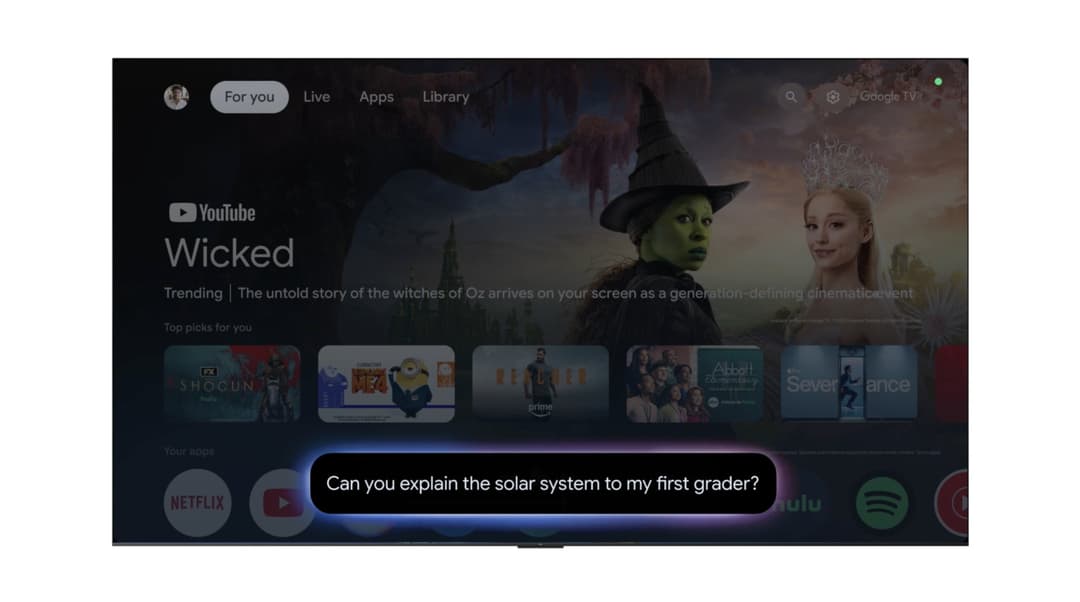 Gemini for TV is coming to Google TV Streamer starting today