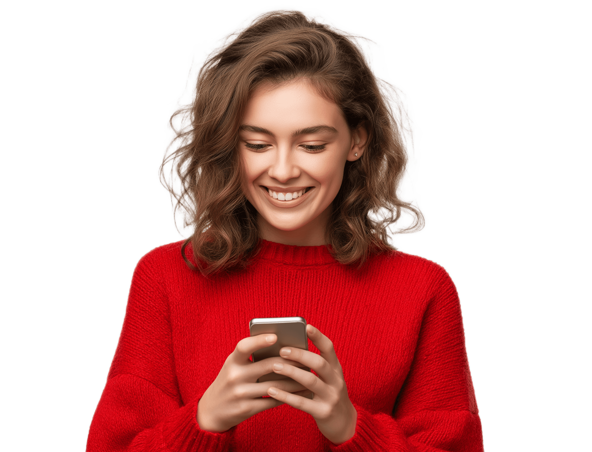 Girl with a smartphone